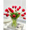 Premium Real Touch Peonies Tulip in Glass Vase Arrangement French Country Flowers Decor Style