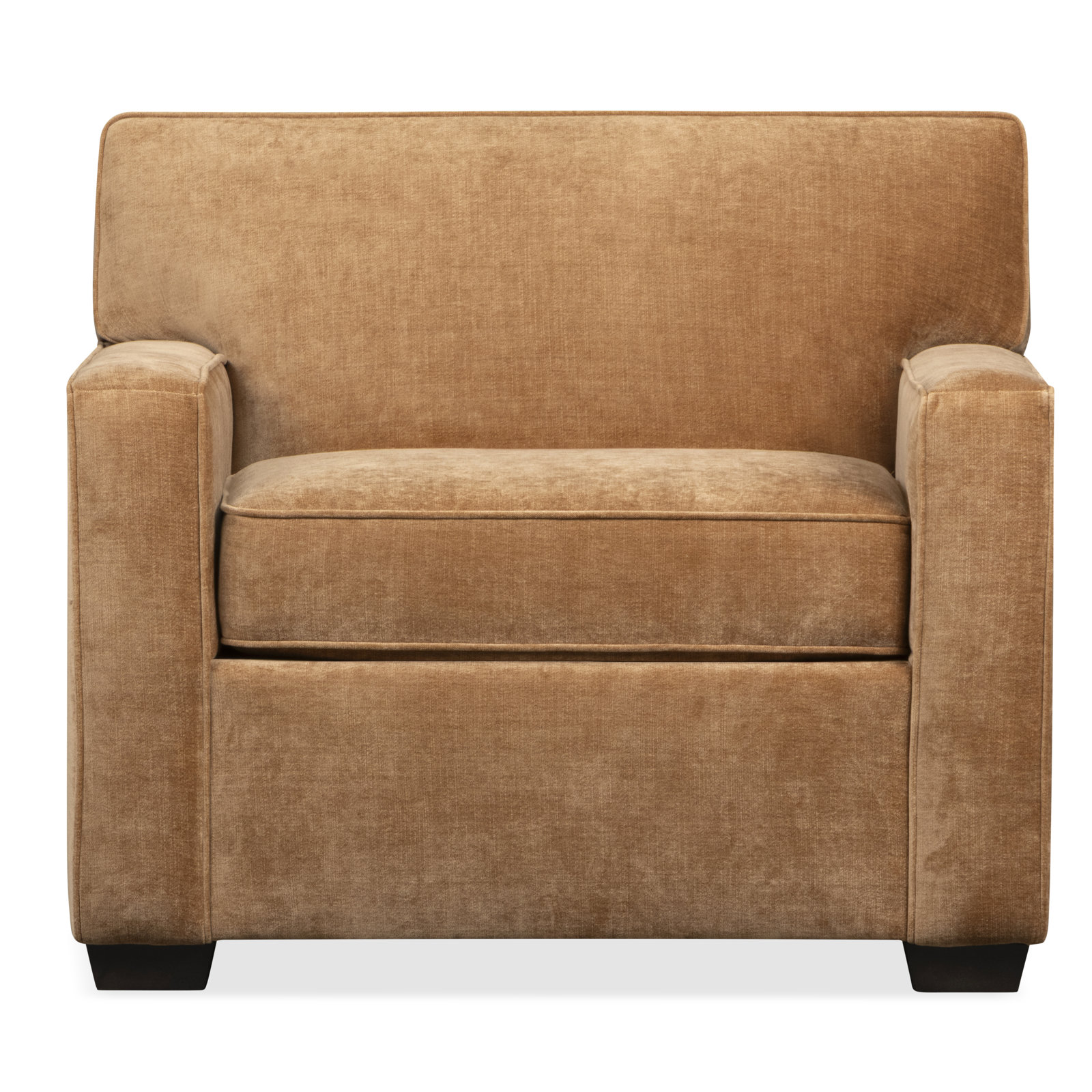 Francesca Upholstered Armchair, Andrew Cognac Performance Chenille