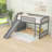 Twin Size Loft Bed With Ladder And Slide-1858432703