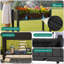 Resin Planter Box With Wheels-892351219