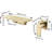 Waterfall Style Gold Bathroom Tap - Brass, User- Design Faucet Brass Construction-121645553