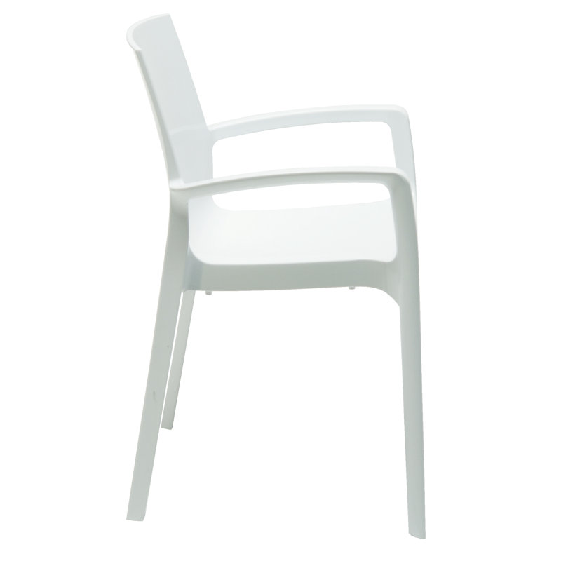 MacLaine Stacking Chair, White