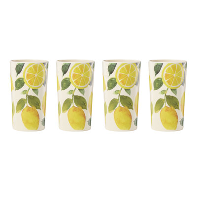 Ensemble de 4 verres en mélamine Oneida, 24 citrons