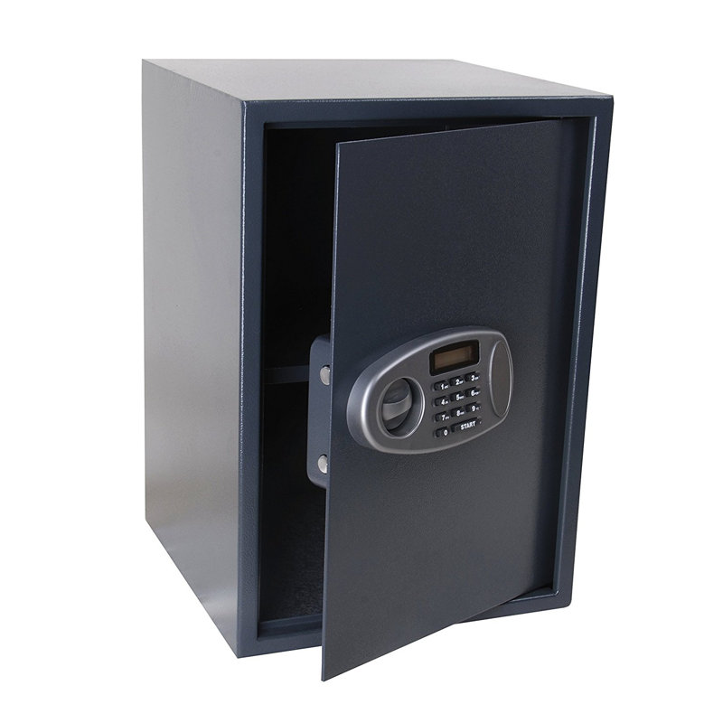 Security Safe Lock, Black, 20.5" H x 14.2" W x 13.8" D