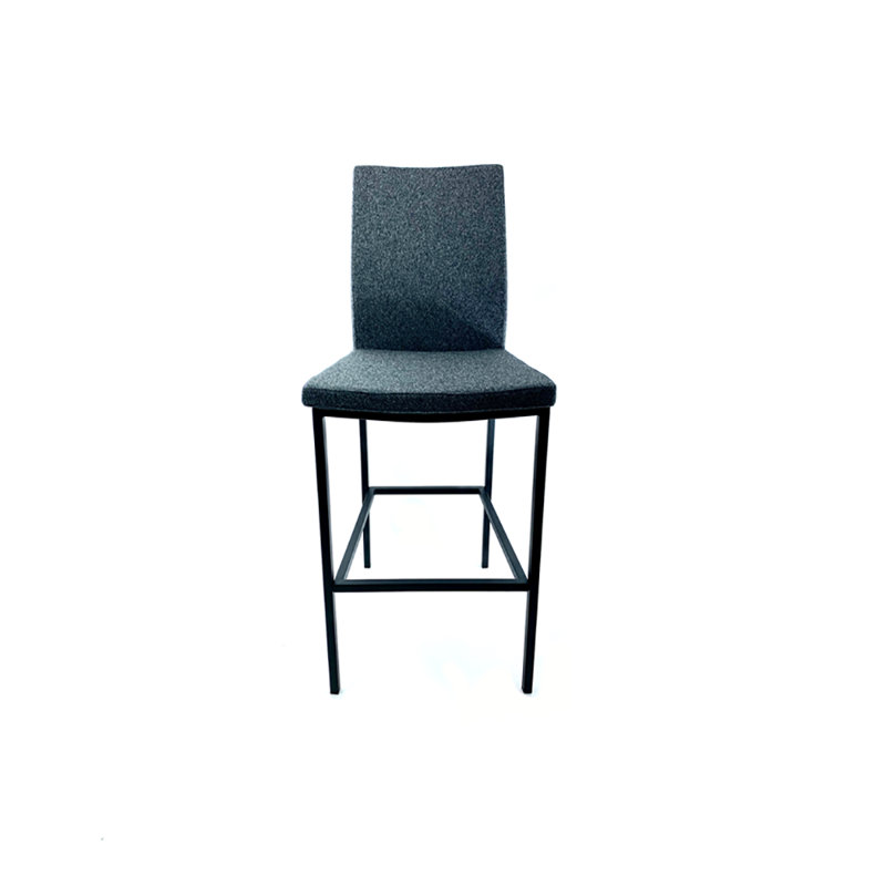 Tabouret de comptoir Agim, Noir, Tabouret de comptoir (assise de 24 po de hauteur)