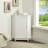 Modern White MDF Triangle Corner Bathroom Cabinet With Freely Adjustable Inner Shelf-1567122864