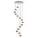Avocet 14 - Light Chrome LED Cluster Pendant
