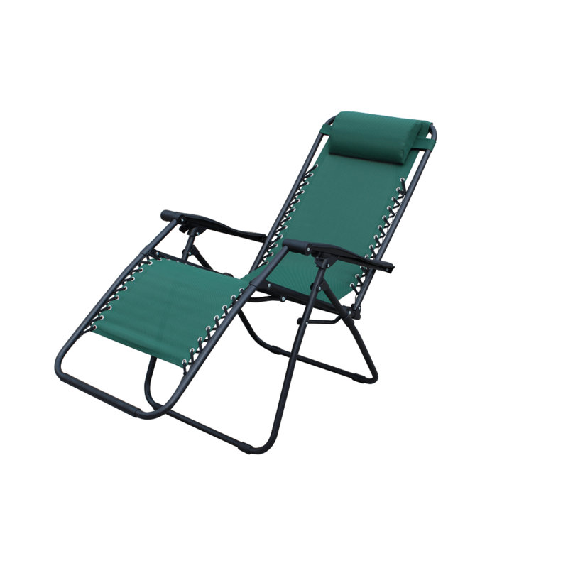 Angeligue Folding Zero Gravity Chair, Black, Green