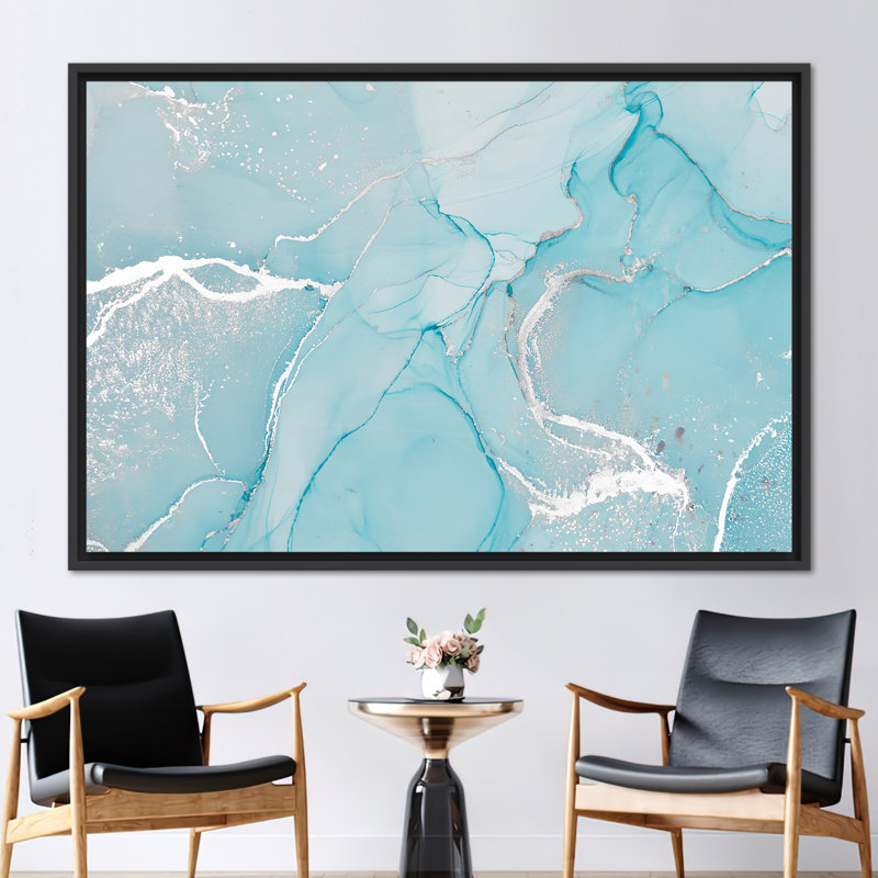 Print on Canvas, 50 cm H x 70 cm W, Floater Framed Print without Mat, Black