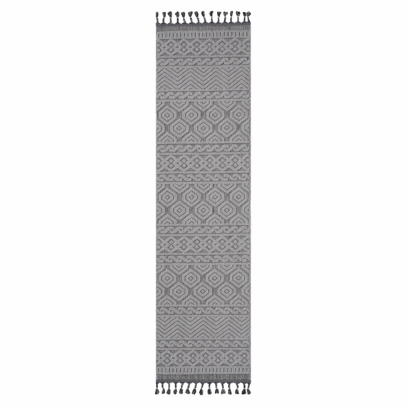 Geometric Area Rug, Rug For Indoor, Outdoor, Runner 2'2" x 8'