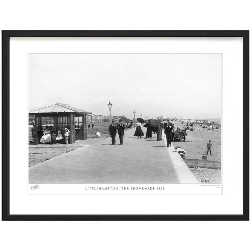 Littlehampton, The Promenade 1898 by Francis Frith - Single Picture Frame Print, 45cm H x 60cm W x 2.3cm D