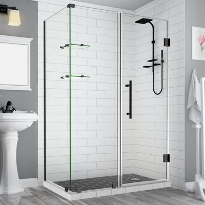 Bromley GS Frameless 30.38" x 72" Rectangle Hinged Shower Enclosure