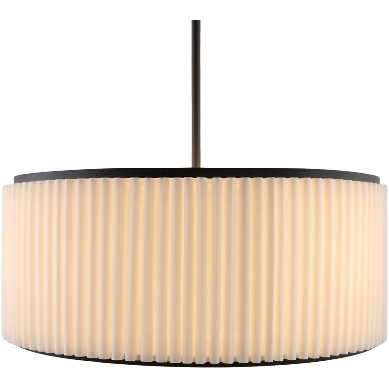 Lustre Oshae, H 67,5 po x l 24,75 po x P 24,75 po, Noir mat