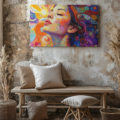 Art mural sur toile, "psychedelic"