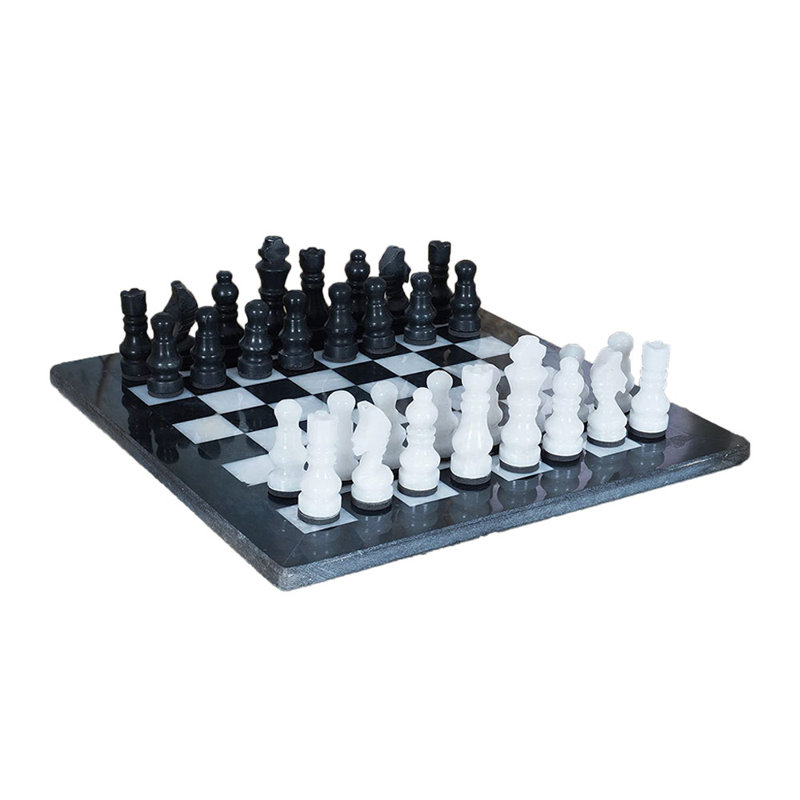 Jeu d'échecs fait à la main, Noir / blanc