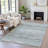 Machine Washable Indoor/Outdoor Xhevrie Teal Rug-111819533