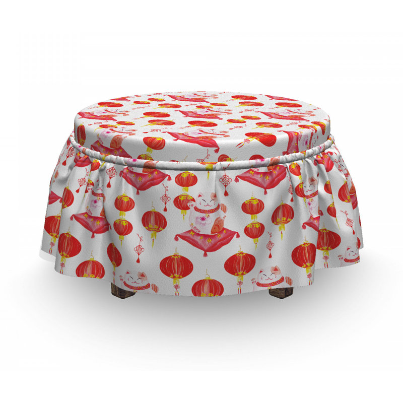 Housse pour repose-pieds pour chat maneki neko