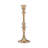Modern Glam Metal and Aluminum Taper Candle Holder with Elegant Silhouette and Sculpted Detailing for Decorative Accent Display in Contemporary Interiors-89117375