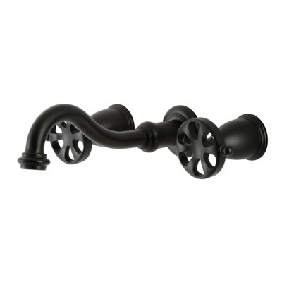 Kingston Brass Belknap Two-Handle 3-Hole Wall Mount Bathroom Faucet