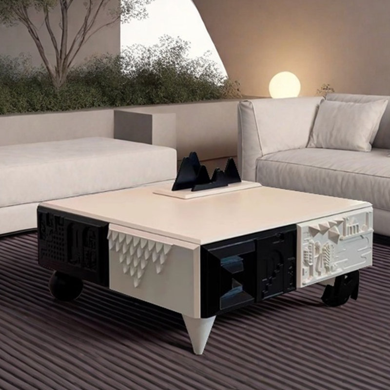 Individual creative design sense coffee table, 15.74" H x 39.37" L x 39.37" W