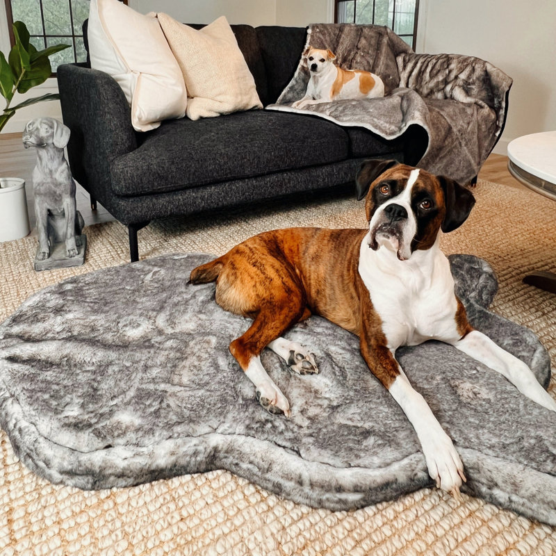 Lit orthopédique pour chien PupRug Luxe, 30, Gray