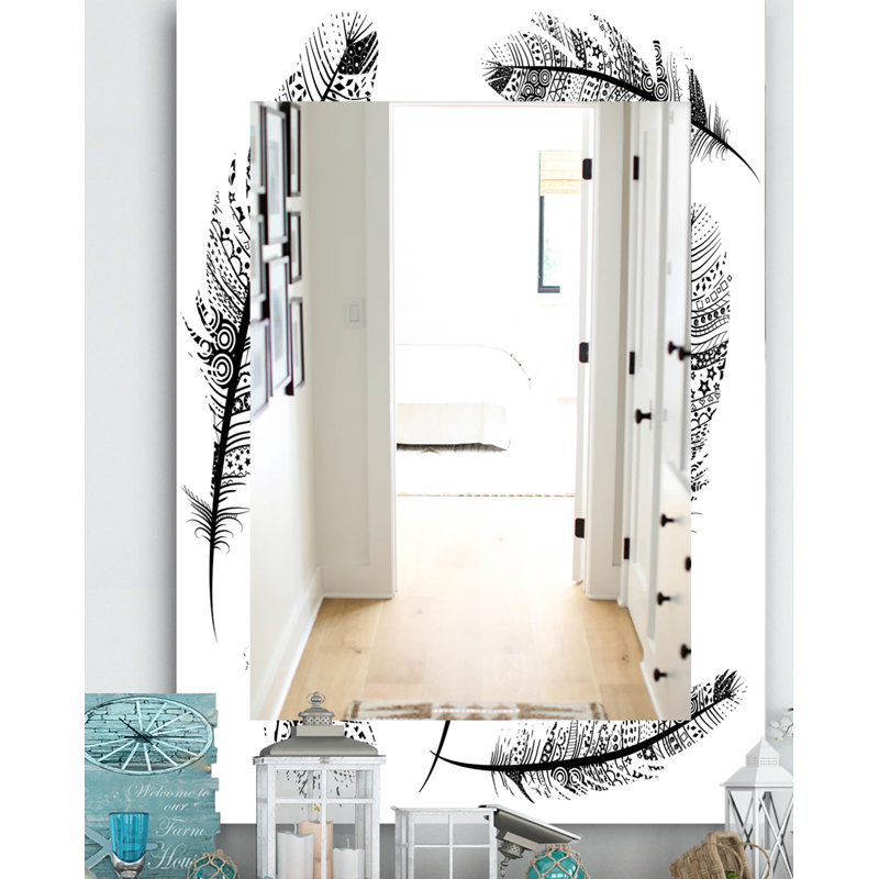 Miroir de salle de bain/meuble-lavabo plumes 28, H 24 po x l 32 po