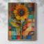 Impression encadrée FLORAL Series CDLxxix - bois massif-1382103168