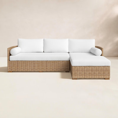 Maddie 100" Wicker Chaise Sectional by Joss & Main