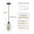 1 - Light Single Teardrop E26 Dimmable Adjustable Pendant Light-430096314