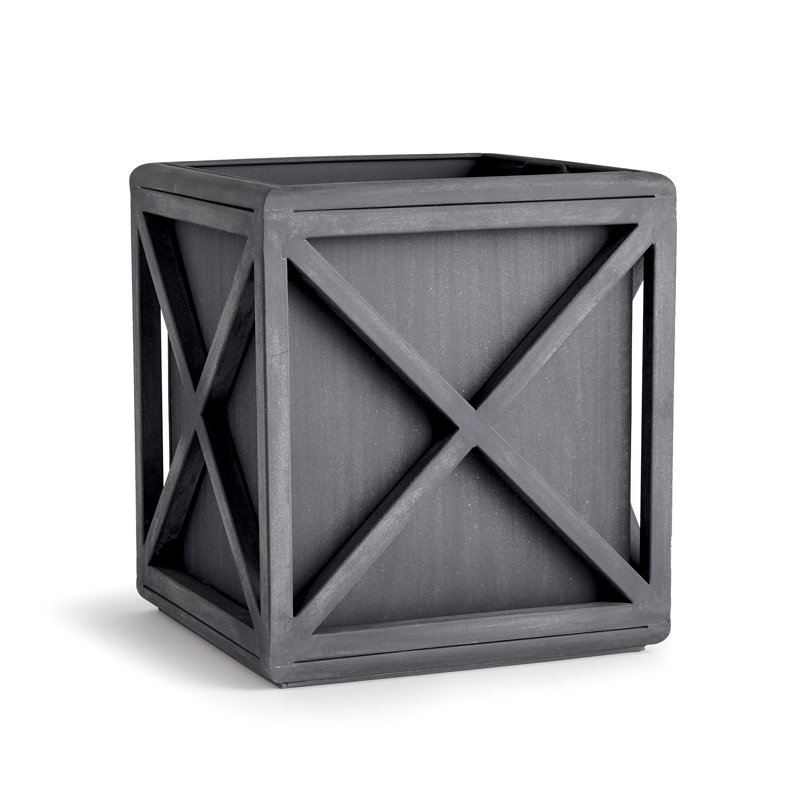 Boîte à fleurs européenne en zinc 2 pièces Odelia, H 19 po x l 17 po x P 17 po