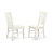 5 Piece Dining Table Set for 4 Includes a Round Kitchen Table with Dropleaf & Shelves and 4 Kitchen Dining Chairs, 42x42 Inch, Buttermilk & Cherry-386459553-386459555