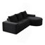 Canapé modulaire incurvé en chenille de 99 pouces avec méridienne, canapé modulaire rembourré en forme de L avec sièges profonds, canapé modulaire en chenille pour le salon et la chambre à coucher, aucun assemblage requis-1485961798
