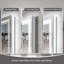 Miroir de salle de bain à DEL avec éclairage avant et rétroéclairé, miroir mural antibuée à intensité variable, miroir de meuble-lavabo imperméable avec verre trempé incassable, plus de 90 degrés pour une réflexion claire