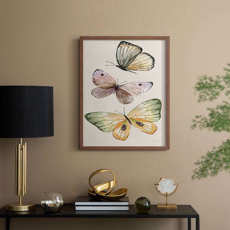 «Fly Away I», reproduction encadrée - bois massif, H 15 po x l 12 po, Noyer