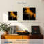 Ensemble de 4 pièces de pétales de tournesol sur toile-251260869