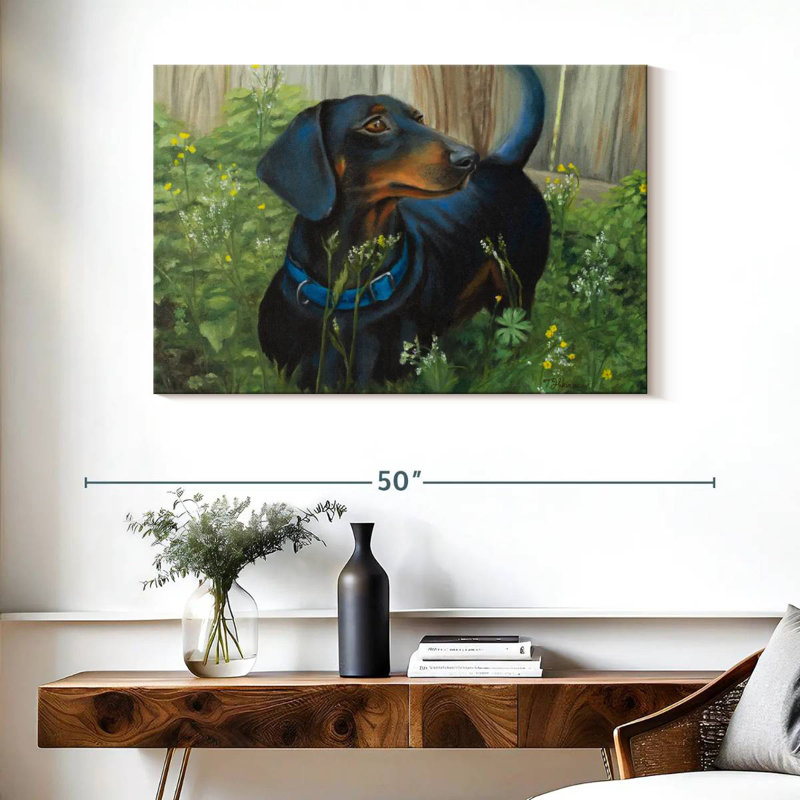 Brampt Dachshund, 26" H x 39" W