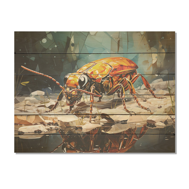 Art mural Art Deco Forager, H 30 po x l 40 po