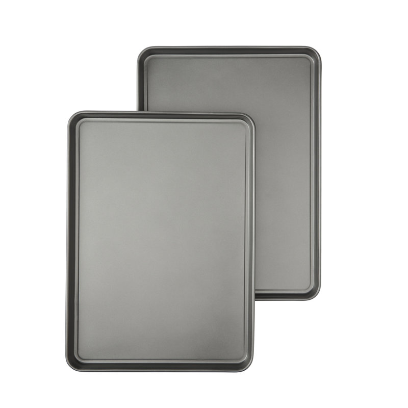GoodCook Extra-Large Nonstick Carbon Steel Cookie Sheets, 15" x 21", Set of 2