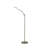 Kopervik 54'' Silver LED Swing Arm Floor Lamp