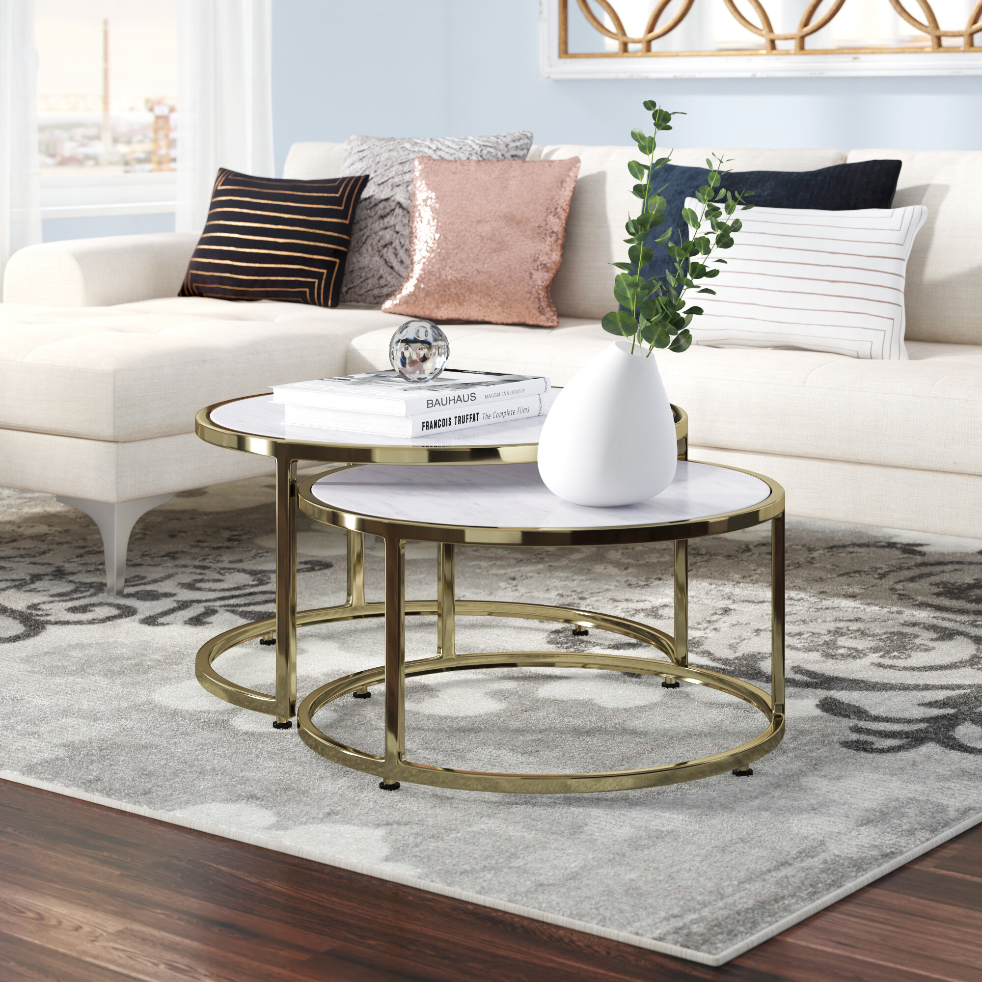 Everly Quinn Jelissa 2 Piece Coffee Table Set & Reviews | Wayfair