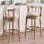 Tabourets de bar - Hauteur du siège: tabourets de bar en bois et bois de 26 po (1 pièce)-760215462
