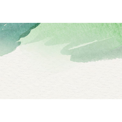 Murale pelez et collez de qualité supérieure - coups d'aquarelle verts