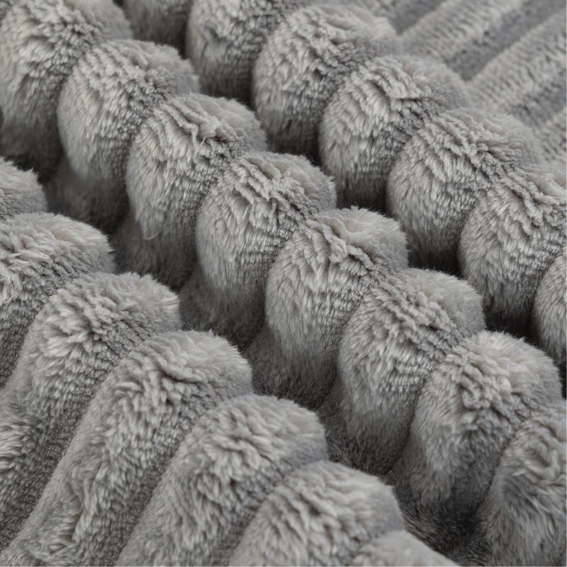 Ensemble de 4 sièges gris en tissu velours côtelé, siège souple, sans assemblage, configuration modulaire pour les espaces de vie confortables, sièges, structure, pièces principales configurables