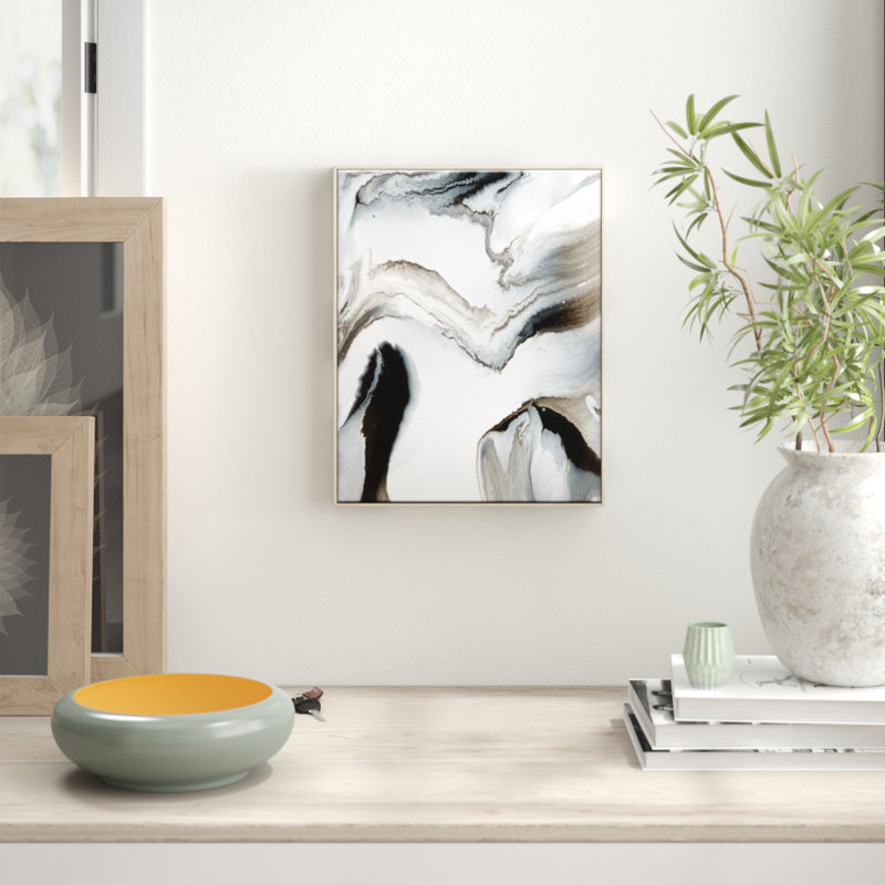 Flow 14 by Chalie MacRae - Painting on Canvas, 51cm H x 41cm W, Timber