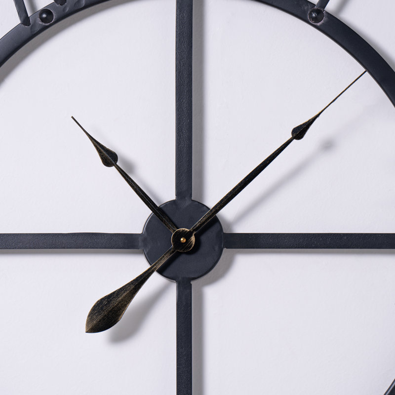 Metal Skeleton Wall Clock