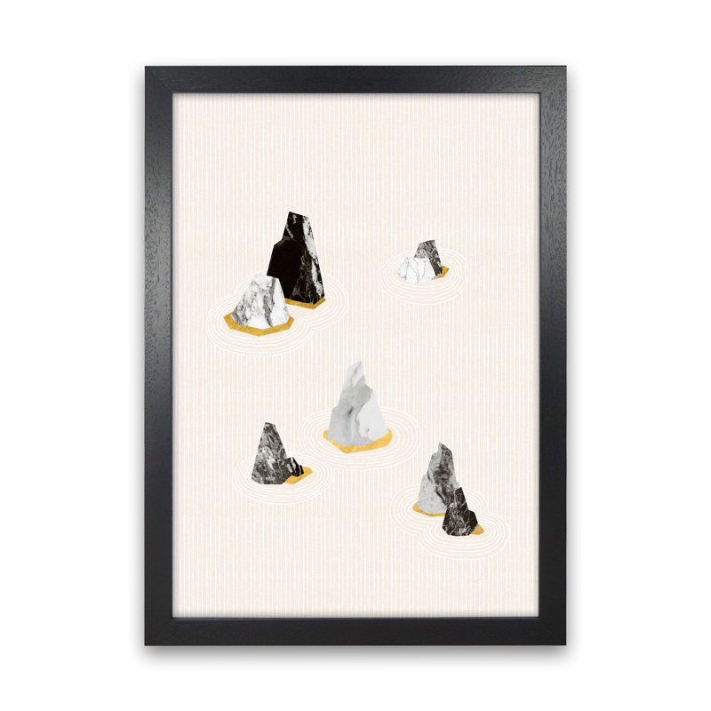 Rock Formation No 2 - Print, Black Framed, 34cm H x 25cm W x 3cm D