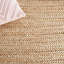 Tapis ivoire / naturel / brun en jute de coton tissé à la main Kazuhito-1957335263