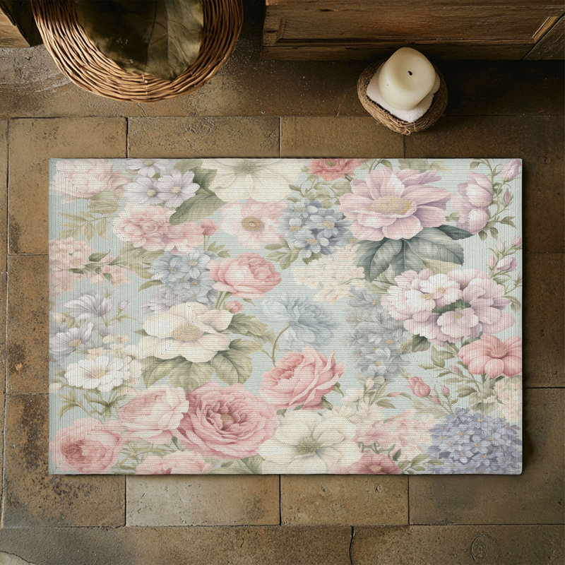 Tapis tressé Dreamy Petals, Rectangulaire 3 pi x 5 pi