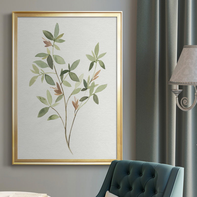 Toile simple encadrée de qualité supérieure - prête à être accrochée, Cadre doré, H 30,5 po x l 22,5 po x P 1 po