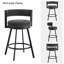 Tabouret de comptoir pivotant H 26,6 po Ayala-1630852332